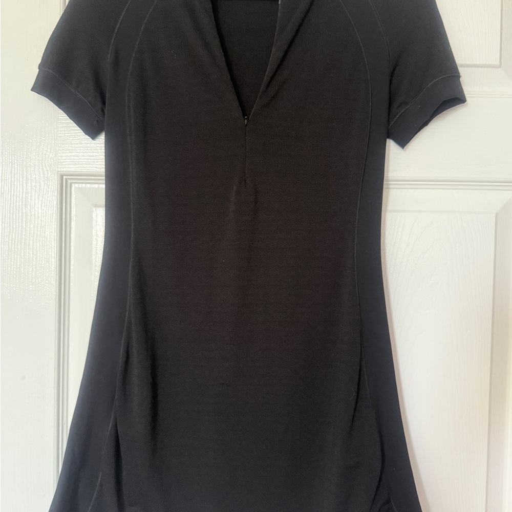 Versace Black Fitted Polo Tunic